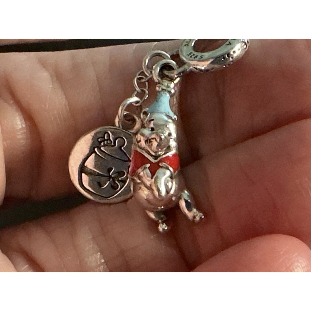 PANDORA Disney Winnie the Pooh HapBee Birthday Dangle Charm 799385C01 S925 ALE